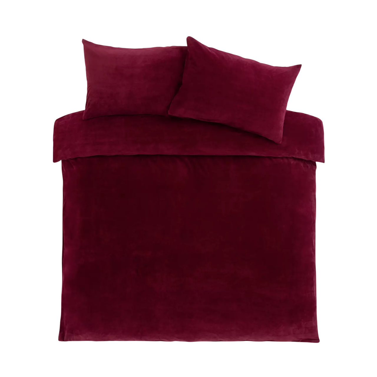 Slinky Fleece Berry duvet Set - Super King size