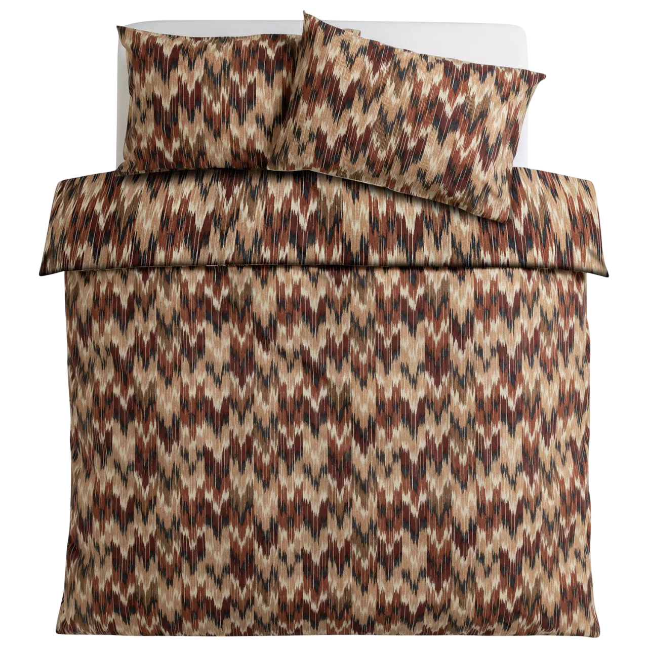 Cotton Ikat Print Bedding Set - Single