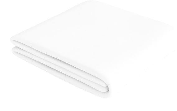 Basics Soft Microfibre Single Fitted Sheet, Deep Pocket 12 inch (30 cm), White