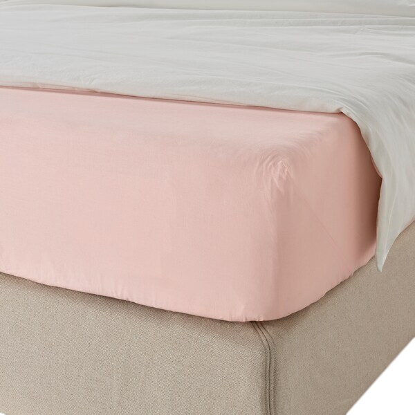 Fitted sheet, light pink,