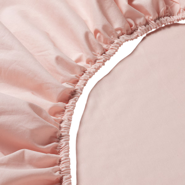 Fitted sheet, light pink,